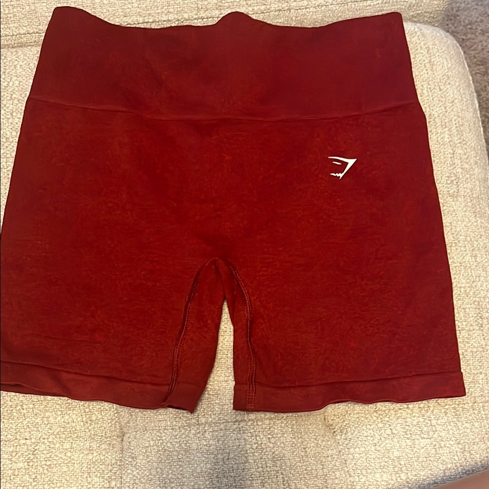 Gymshark Women's Athletic Shorts in Deep Red